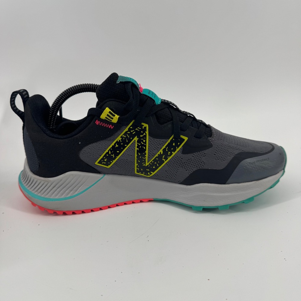 New Balance Nitrel v4 All Terrain Trail Running Shoes Grey Black Neon 11 - Picture 7 of 12